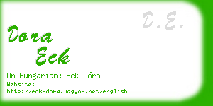 dora eck business card