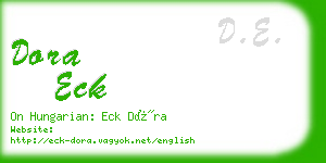 dora eck business card